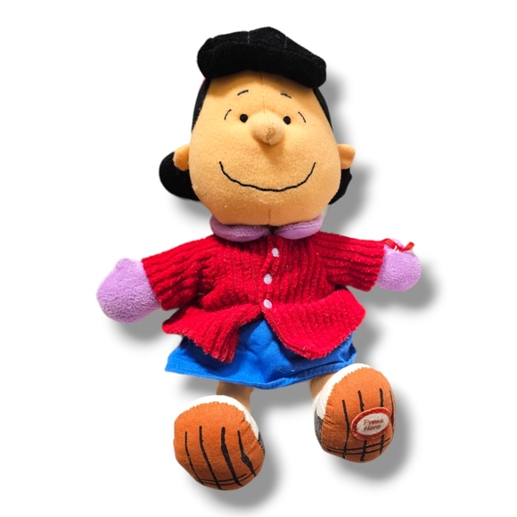 2010 Hallmark Charlie Brown Christmas Lucy Plush Winter Snow Stuffed Animal Toy - Picture 9 of 12